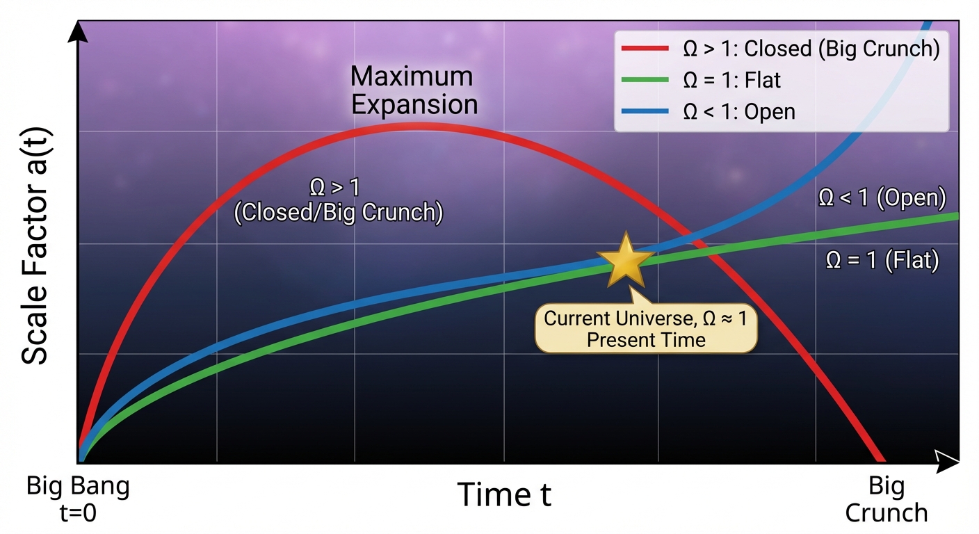 Fate of the Universe Diagram